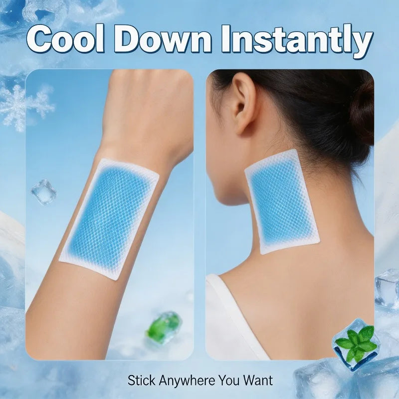 Cooling and Refreshing Patch, Instantly Reduces Temperature and Relieves Discomfort. Use It When Experiencing Heat During Summer
