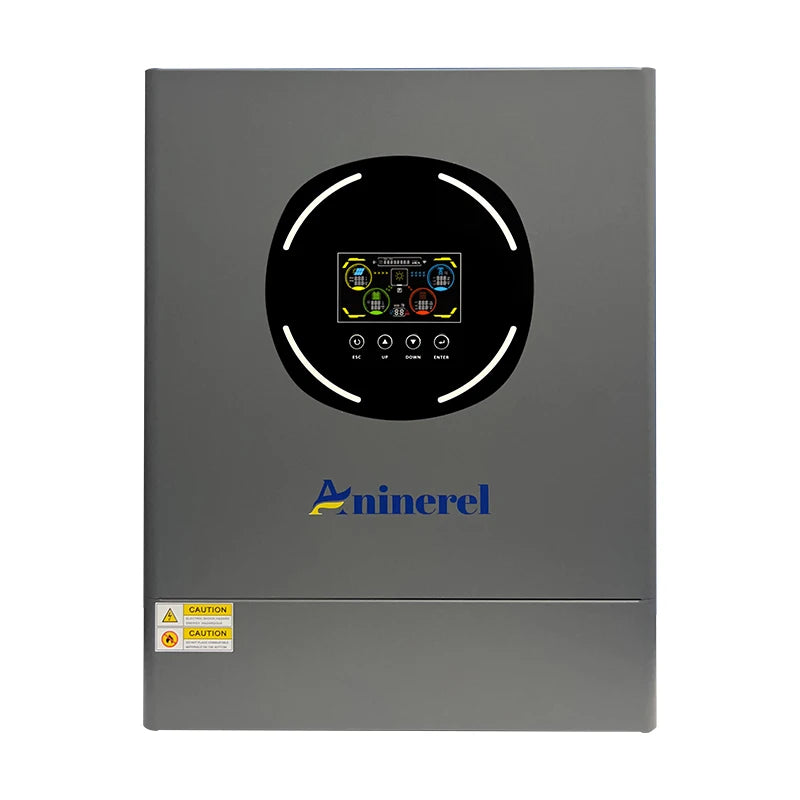 Aninerel 11KW 6.2 KW48V Hybrid Solar Inverter Dual Output Dual input Solar controller Color LCD Display MPPT 160A 120A PV 500VDC