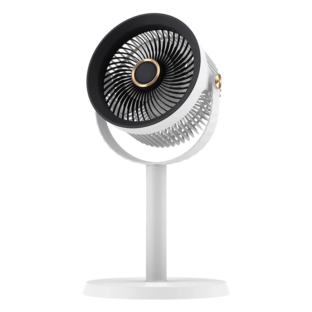 3-in-1 Modern Air Circulator Fan 5 Speeds 360 Degree Rotation Telescopic Floor Fan with Night Light USB Rechargeable Desk Fan