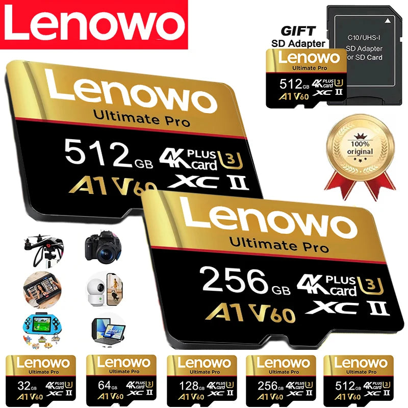 Fast Memory Card 64GB 128GB 16GB 512GB 256GB TF Cards Micro TF SD Card SD Cards 4K U3 Waterproof for GPS/E-Reader/Laptop