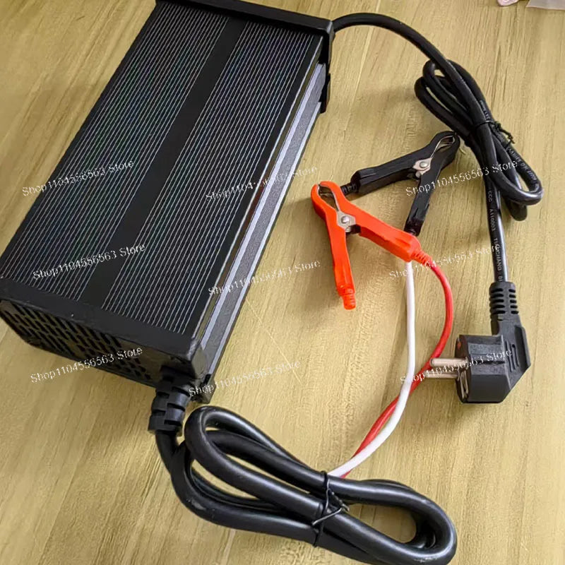 54.6V/58.4V/58.8V 20A Lithium Battery Charger - Compatible with 48V 16S 3.2V LiFePO4 and 13S/14S 3.7V Battery Packs