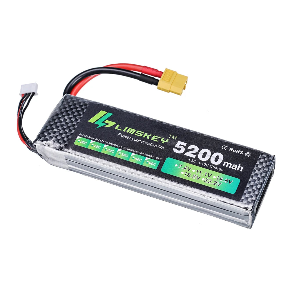 7.4v 11.1v 14.8v 1500mAh 2200mah 2800mah 4200mah 5200mah 6000mAh 3s lipo battery For RC toy Car Airplane Helicopter Boat Parts