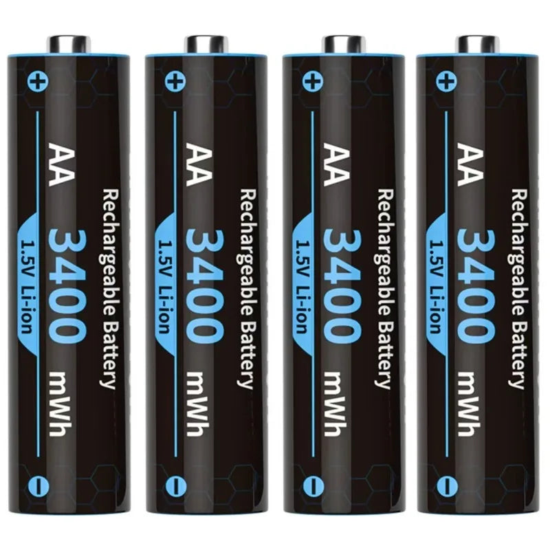 1.5V AA/AAA Lithium Battery LED Light Display Charger Intelligent Storage Charging Integrated Lithium Battery Charger