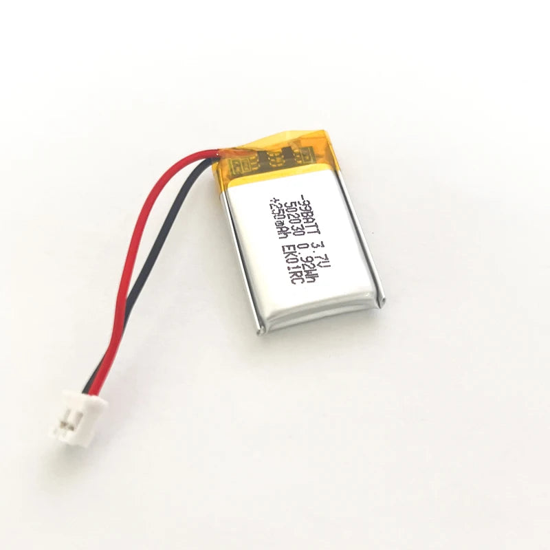 Lithium Polymer Battery 502030 3.7V 250mAh Rechargeable LiPo Cell for Toys LED Light Bluetooth Earphone For Smart Watch