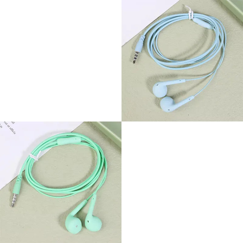 1/2/3pcs Universal 3.5mm Stereo In-Ear Headphones Sport Music Earbud Handfree Wired Headset Earphones with Mic For Xiaomi Huawei