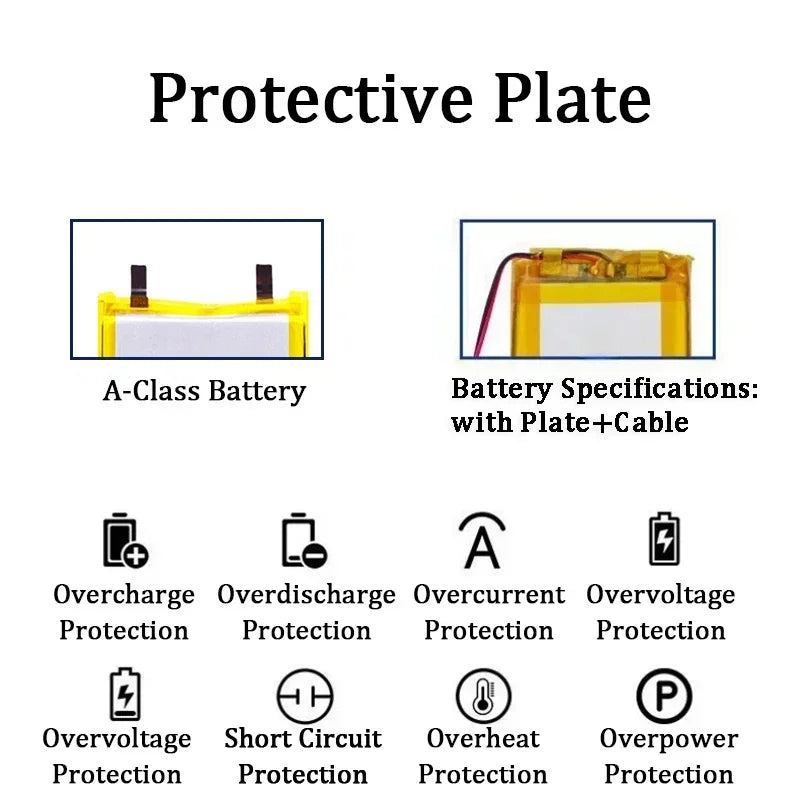 1260110 Battery 10000mAh 3.7V High Power Polymer Lithium for Power Bank GPS High Capacity 100% Real Capacity Lithium Batteries