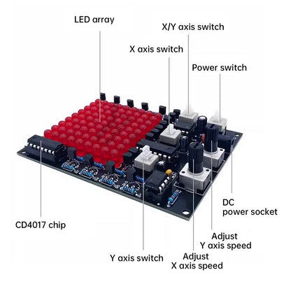 Electronic Walkie-Talkie Radio DIY Kit Wireless Walkie-Talkie FM Radio Circuit Board Construction and Soldering Practice Kit