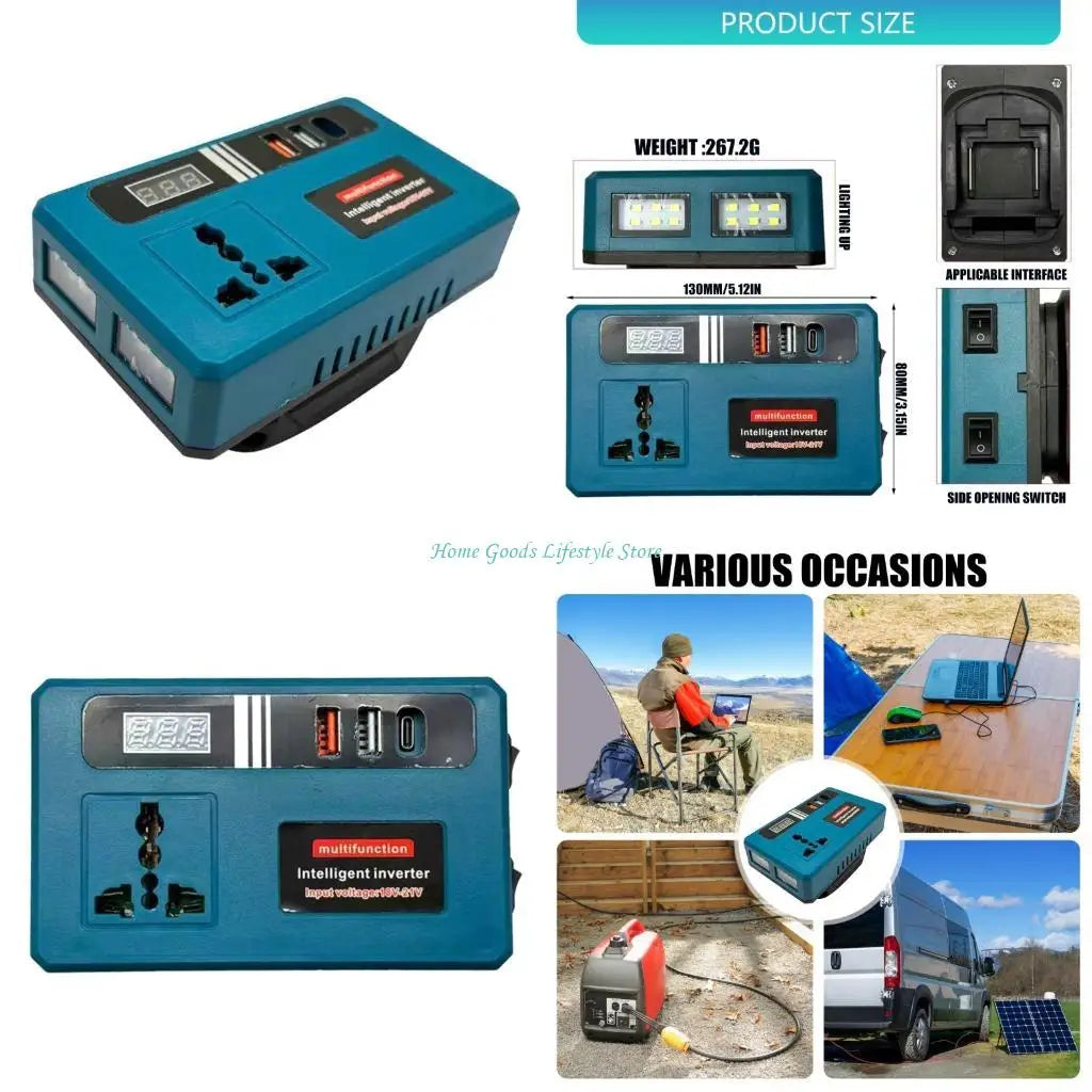 E74E 21V To 220V Converter Intelligent Inverter Electric Tool Power inverters Power Conversion Power Tool Accessories