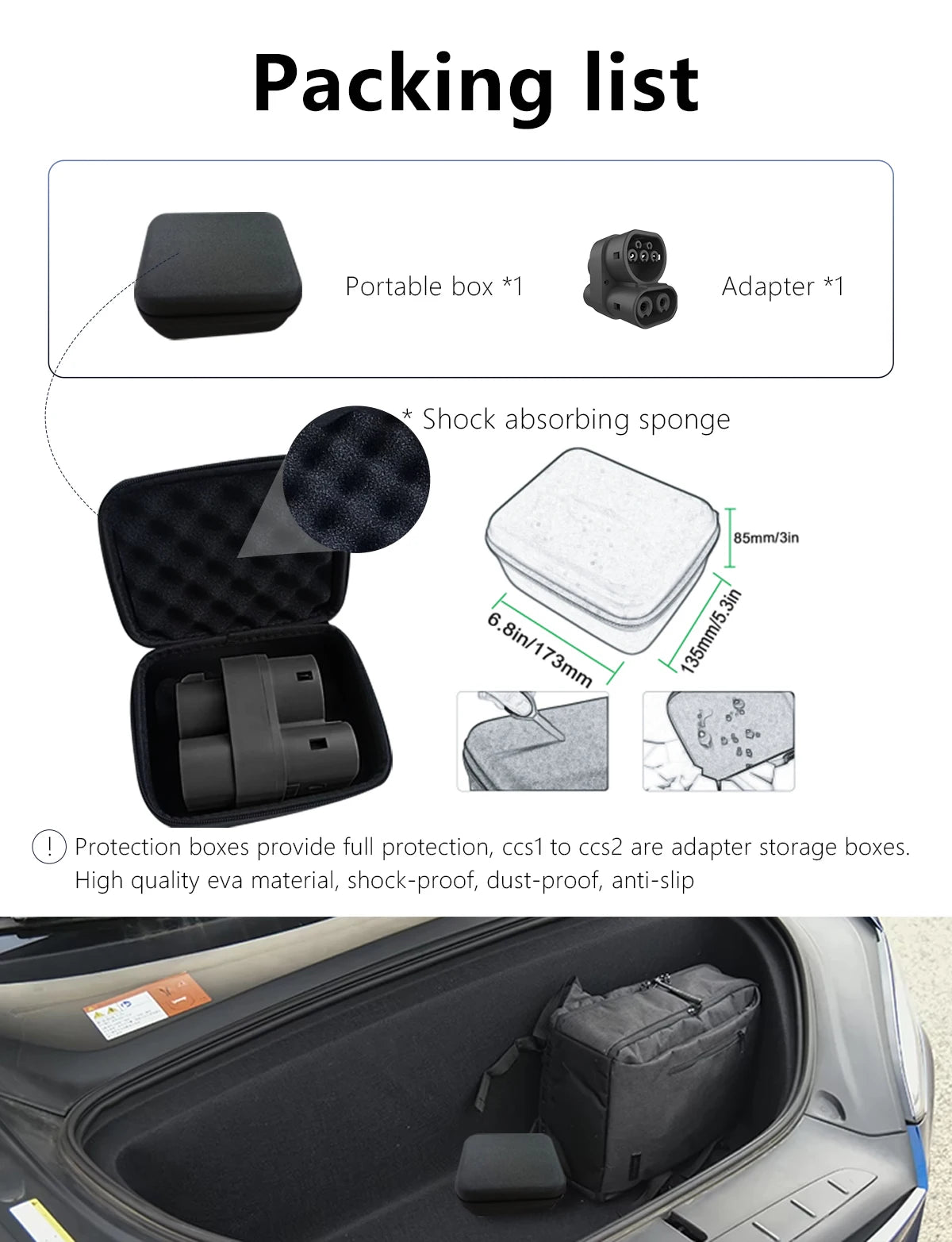 400A EV CCS1 to CCS2 adapter supports DC AC CCS1 charger to CCS2 suitable forFast Ev Charging Adapter Public Charging Station