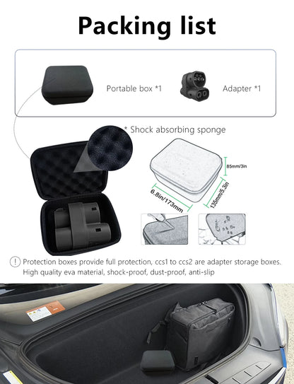 400A EV CCS1 to CCS2 adapter supports DC AC CCS1 charger to CCS2 suitable forFast Ev Charging Adapter Public Charging Station