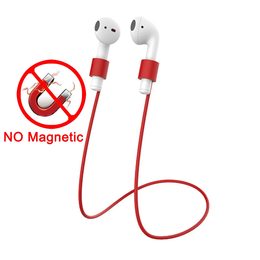Magnetic Anti-lost Rope Strap Silicone Earphones String for Airpods Huawei Freebuds 3 Wireless Bluetooth Headphone Neck Straps
