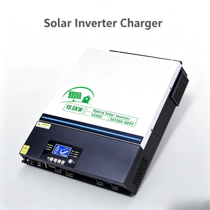 10.6KW 48V‑220V Solar Inverter All‑in‑One, Built‑in 150A MPPT Charge Controller, Off‑Grid Hybrid Solar Power Inverter