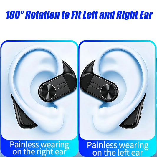 Wireless Bluetooth Headphones With Microphone Earphone Air Conduction AI Intelligent Noise Cancelling Handsfree Talk Headset