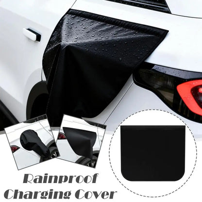 Magnetic EV Charger Port Cover - Durable, Weatherproof, UV & Snow Resistant, Heat Insulating for Electric Vehicles