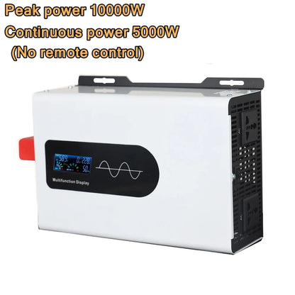 10000W 8000W Pure Sine Wave Inverter 10KW DC 12V 24V 48V To AC 110V 120V 220V Portable Charger Solar Off Grid Power Inverters