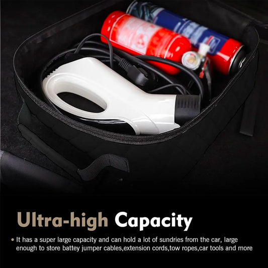 Electric Car EV Charger Storage Bag Waterproof Car Charging Cable Case Organizer for EV Charging Cord Sockets Hoses