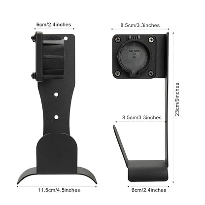 1 Pack EV Charger Cable Holder For J1772 Stainless Steel With Wall Mount Organizer Electric Vehicle Holder With Secure Fit