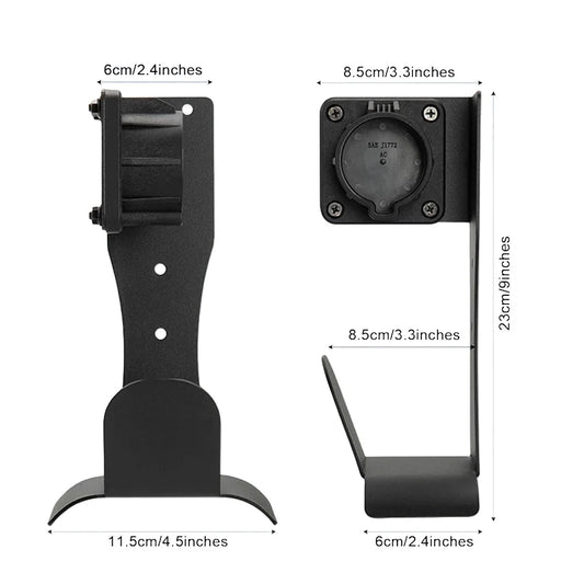1 Pack EV Charger Cable Holder For J1772 Stainless Steel With Wall Mount Organizer Electric Vehicle Holder With Secure Fit