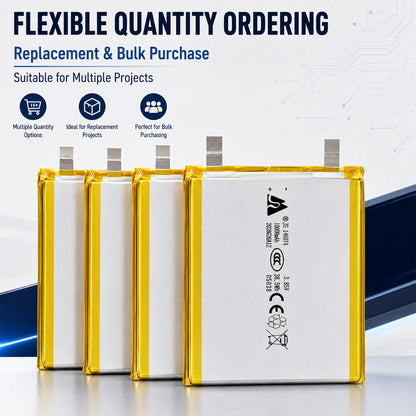 3.7V 10000mAh 146074/136074 Lithium Polymer Battery 3.85V Lipo Li-Po Rechargeable Batteries for Power Bank Laptop Hand Warmer
