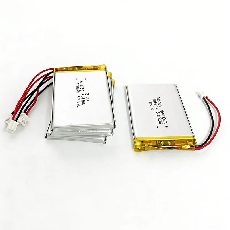 Lithium Polymer Battery 503759 3.7V 1200mAh LiPo Cell  Replacement Power For Bluetooth Headset Audio Stereo PSP POS