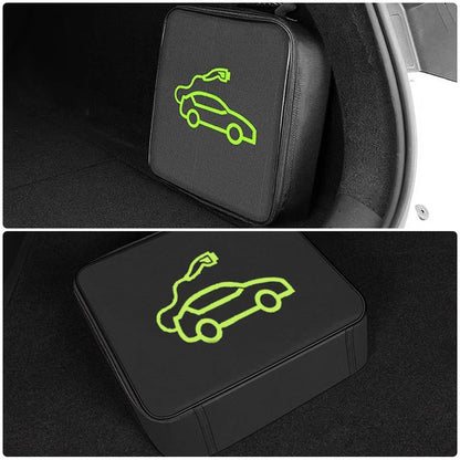 Electric Car Charger Plugs Storage Carry Bag EV Car Charging Cable Sockets Waterproof Fire Retardant Equipment Container