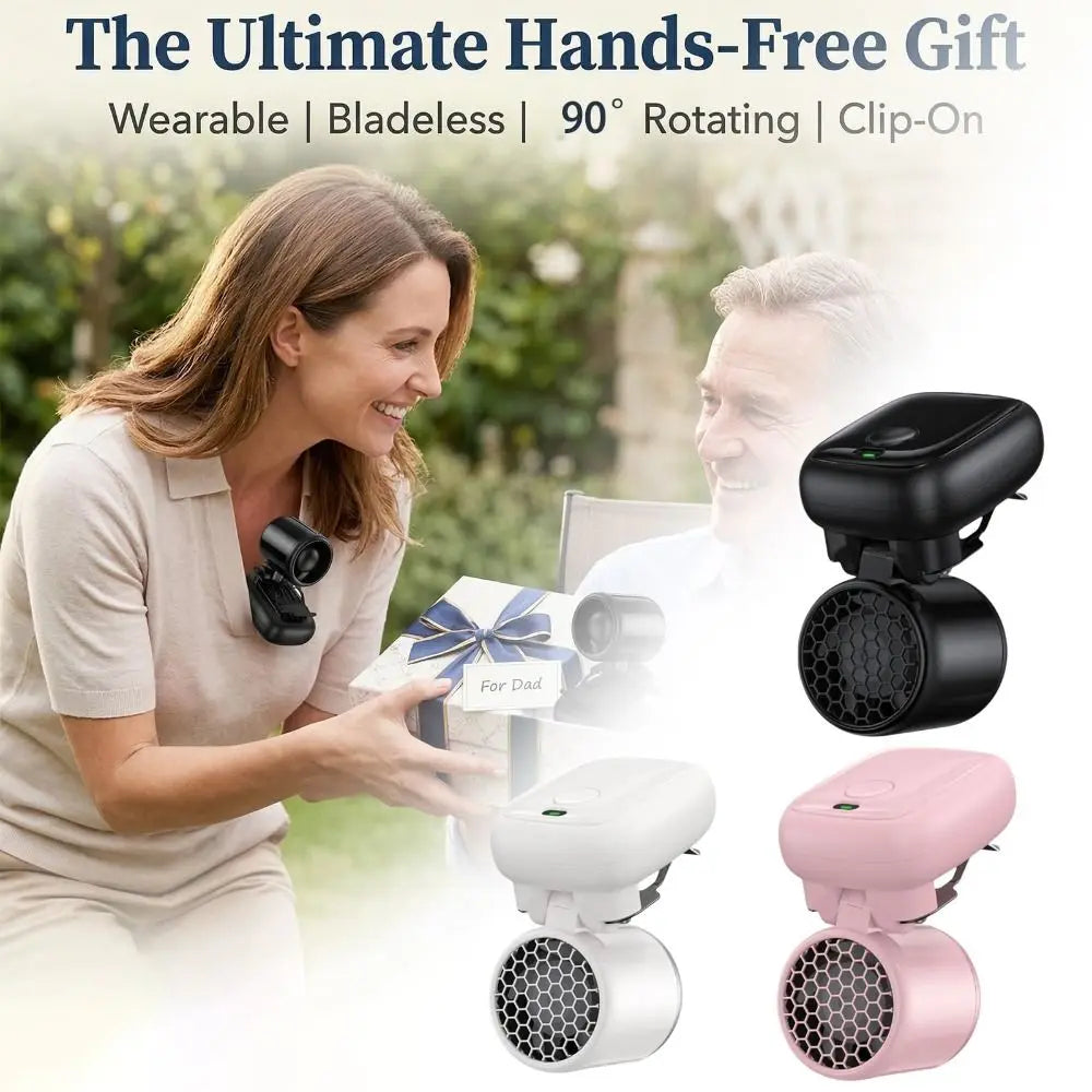 Three Speed Clip On Fan 1200mAh Foldable Design USB Rechargeable Fan Ultra Lightweight Strong Wind Mini Portable Fan