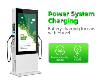 Customized Ev Charging Station Portable Environmental Friendly Dc 22Kw Ev Charger Advertising Screen Charging Station for USA