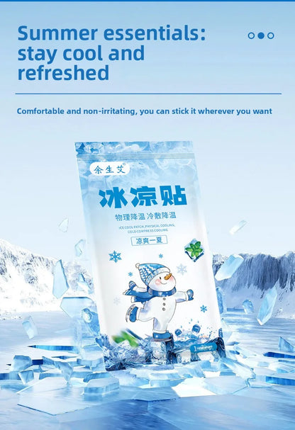 Cooling and Refreshing Patch, Instantly Reduces Temperature and Relieves Discomfort. Use It When Experiencing Heat During Summer