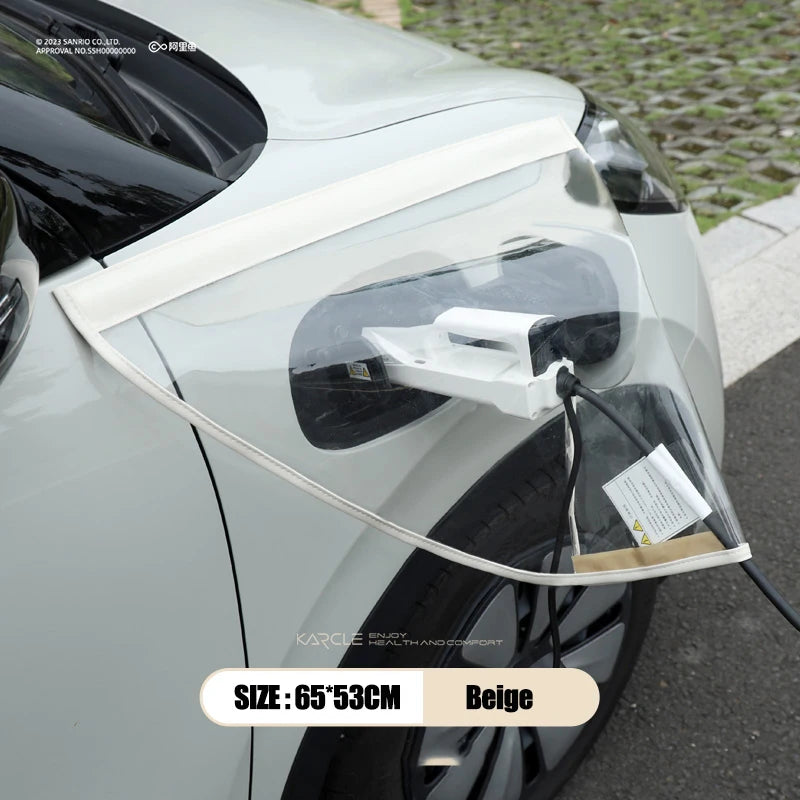 Auto Car EV Charger Plug Port Snow Rain Cover Magnetic Adhesion Waterproof Dustproof Chargering Protector for Electric Vehicles