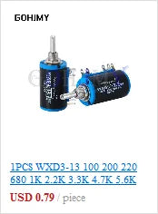 20PCS RM065 Trimmer Potentiometer Adjustable Resistor 500R 1K 5K 10K 20K 50K 100K 200K 500K 1M RM-065 Variable Resistors