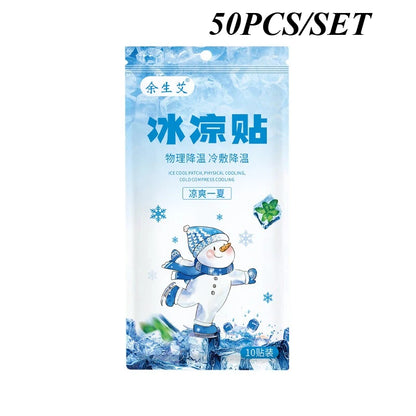 Cooling and Refreshing Patch, Instantly Reduces Temperature and Relieves Discomfort. Use It When Experiencing Heat During Summer