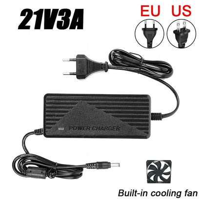 Lithium Battery Pack Charger 12.6V 6A 5A 21V 4A 3A Fast Charging for Power Tool 5s 18V 21V Li-ion Battery Charger EU US Plug