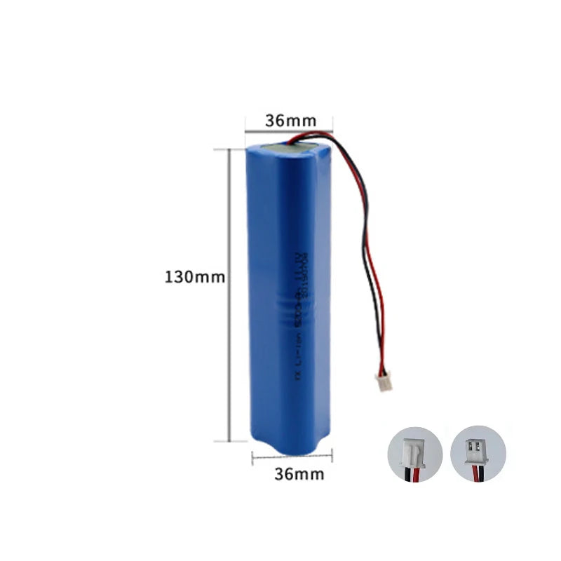 11.1V 3S2P Rechargeable Lithium Battery Pack 12.6V for LED Emergency Light CCTV Camera Audio Backup Battery