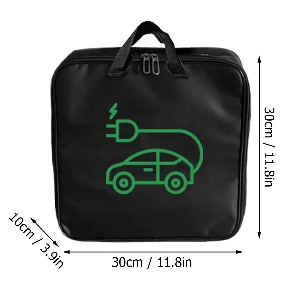 EV Cable Organizer Bag Electric Car Charger Box  Waterproof Car Battery Cable Handled Bag EV Car Charging Gun Storage Organizer