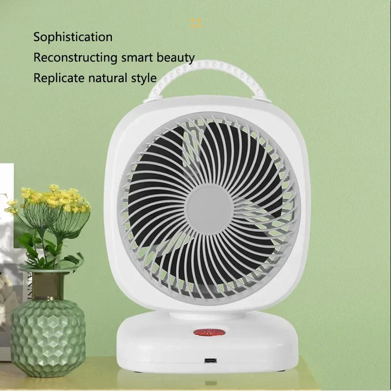 Wireless 2000mah Rechargeable Camping Fan Mini Desktop Fan High Wind Portable Rechargeable Fan Office Home Usb power supply