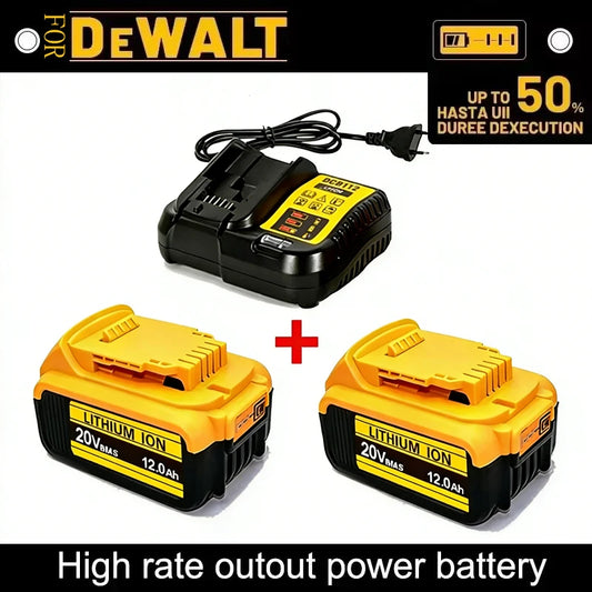 For DeWalt 20V Lithium Ion Batteries 20V 12Ah DCB203 Li Ion Battery Replacement DCB206 DCB205 DCB204 DCB200 Power Tools