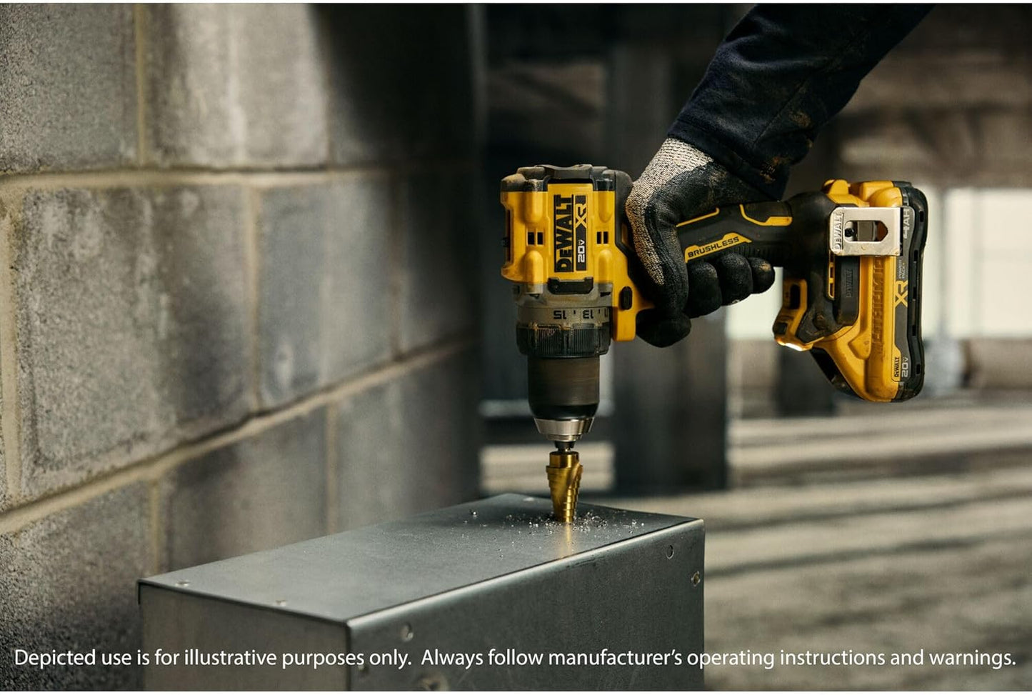 DEWALT 20V MAX XR Brushless Cordless 1/2 In. Drill Driver Kit with DEWALT POWERPACK Batteries and Charger (DCD801QQ2)