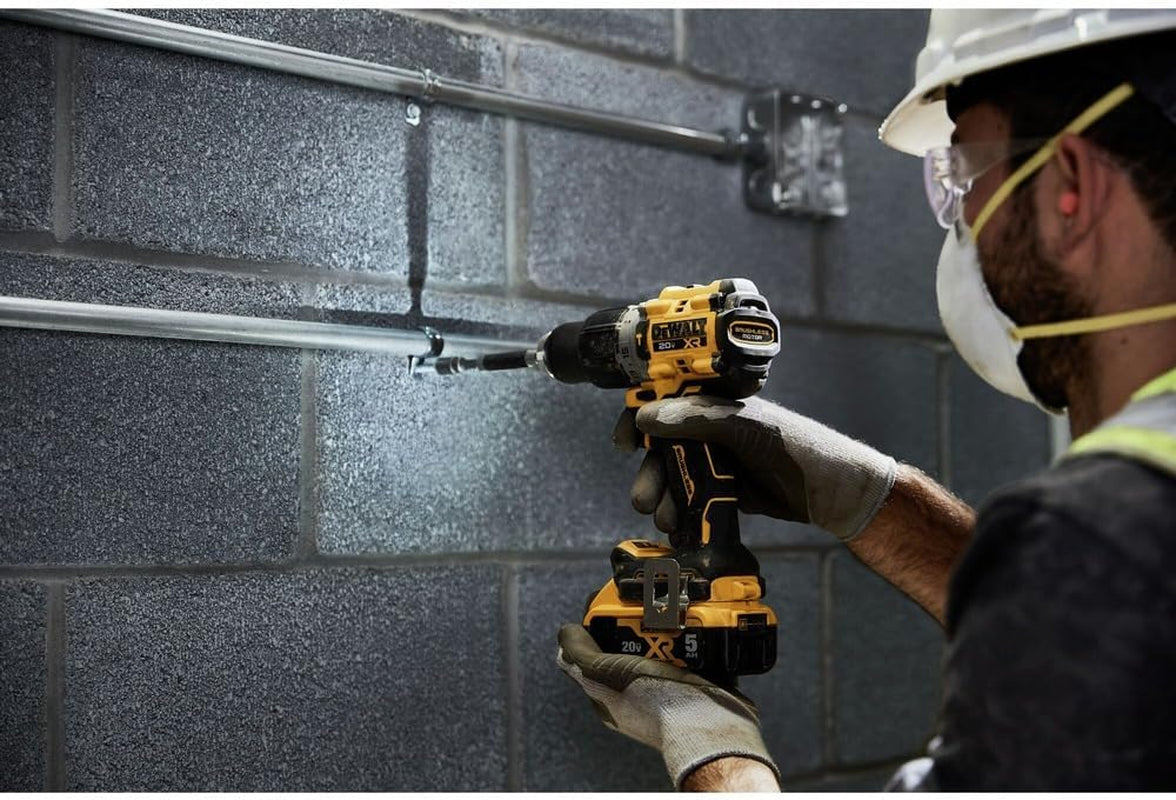 DEWALT 20V MAX Hammer Drill, 1/2", Cordless and Brushless, Compact with 2-Speed Setting, Bare Tool Only (DCD805B), Special Feature Variable Speed