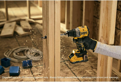 DEWALT 20V MAX XR Brushless Cordless 1/2 In. Drill Driver Kit with DEWALT POWERPACK Batteries and Charger (DCD801QQ2)